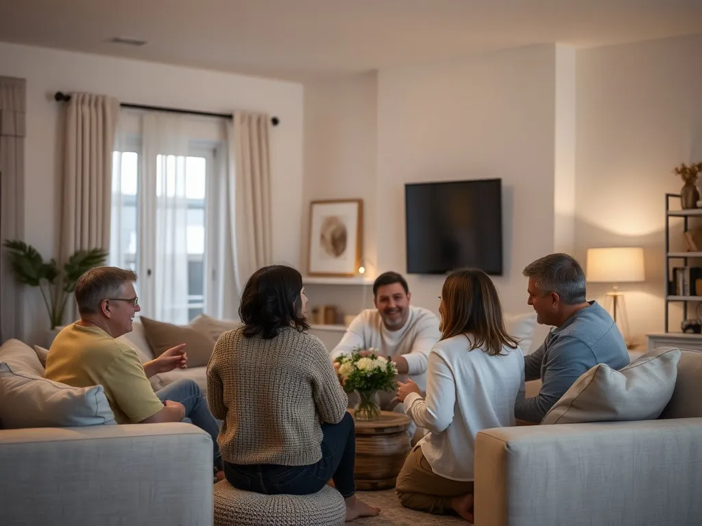 Cozy rustic welcome setting with natural textures